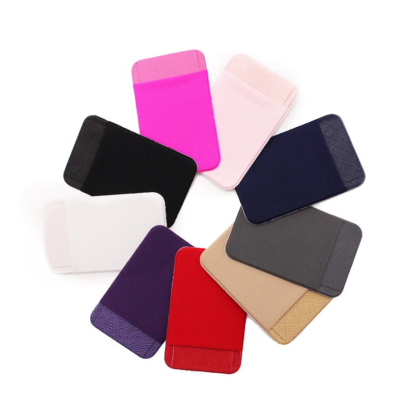 Mini Universal Adhesive Phone Back Slim Stick-on Pocket Credit Card Holder Removable Pouch Wallet Firmly Stick Practical