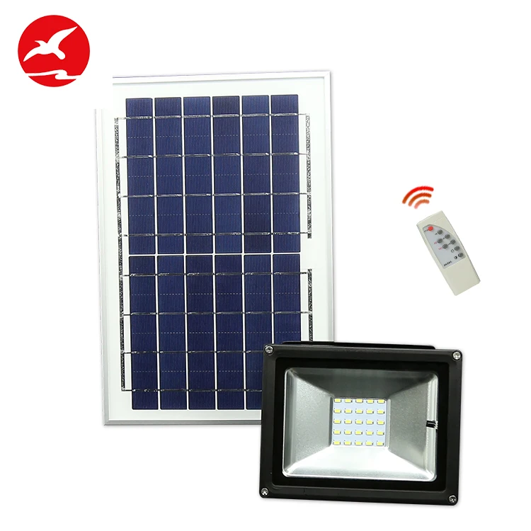 2 Year warrant high lumen IP65  solar panel rechargeable led of 60w smart led outdoor remote control  square flood light
