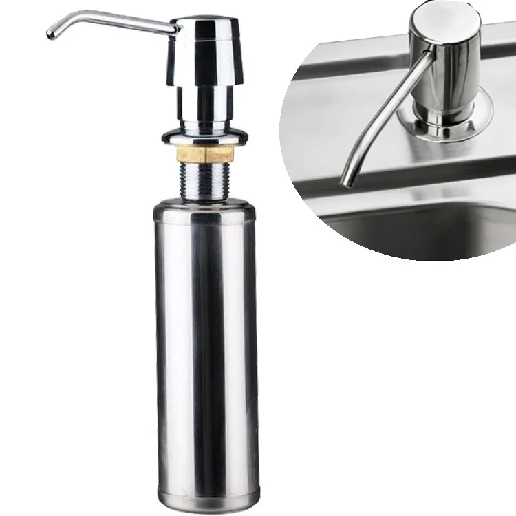 liquid dish sink soap dispenser stainless steel 300ml - buy sink