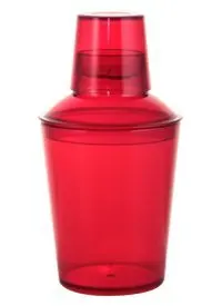 PP or PS Promotion 350ml 550ml Clear Plastic Cocktail Shaker