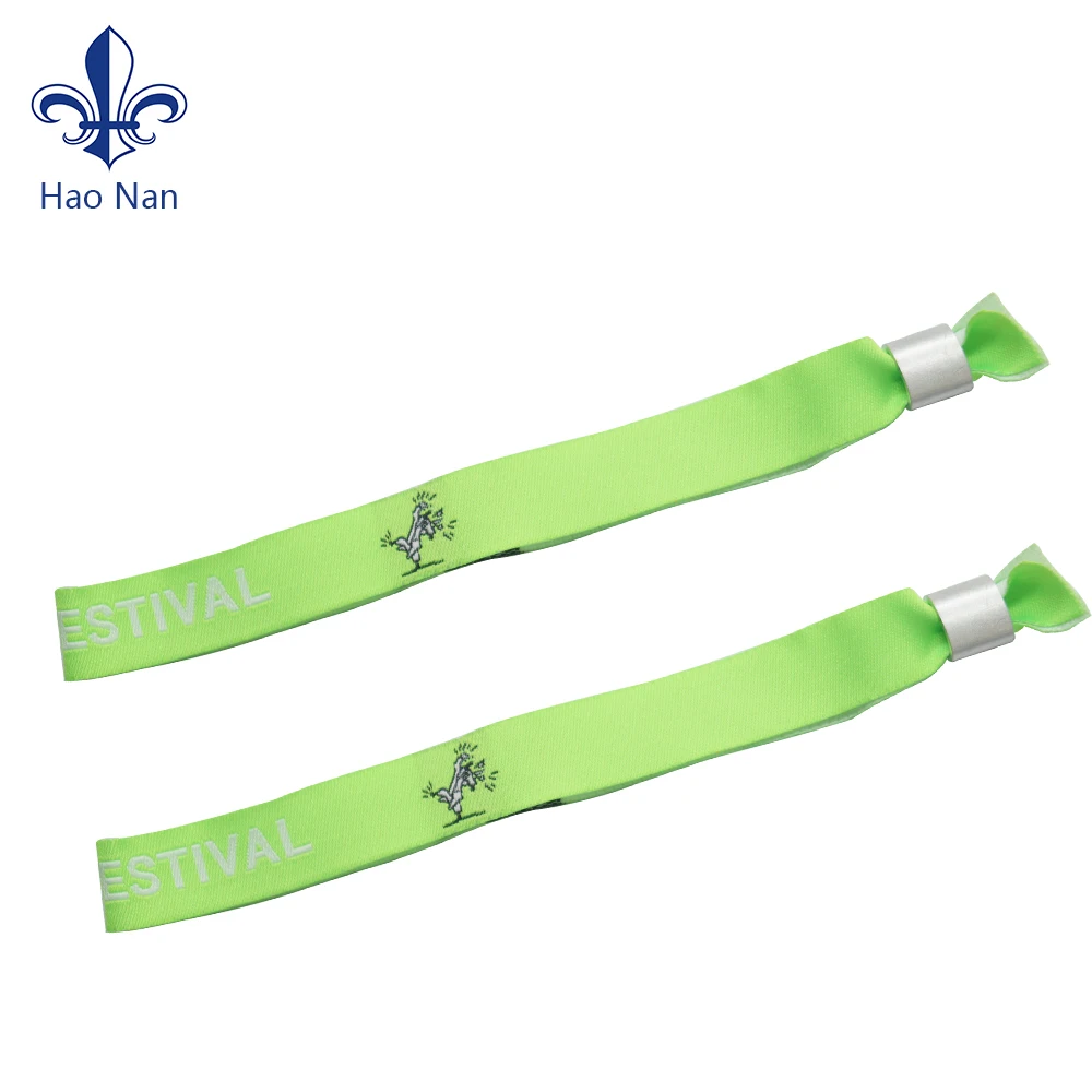 Настроить логотип печатных текстильных фестиваль ткань браслеты для деятельности