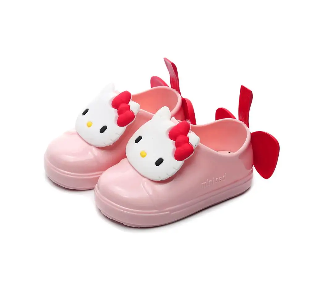 2019, милые дизайнерские детские сапоги-желе из ПВХ для девочек