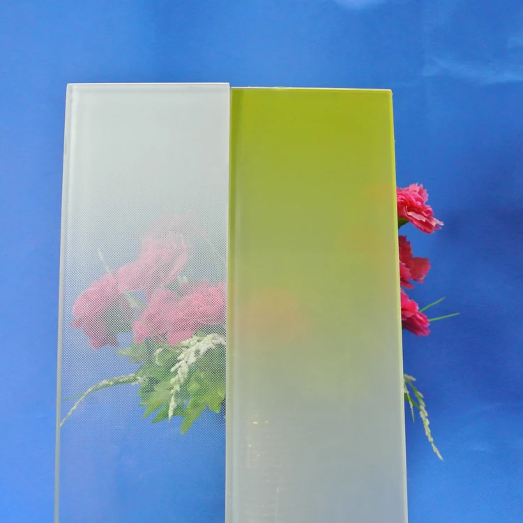 Color Gradient Frosted Glass for Decoration