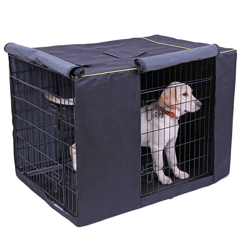 solid dog cage