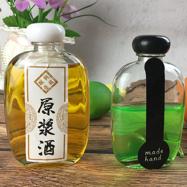 100ml250ml Mini Screw Cap Sake of Empty Glass Bottles of Alcohol