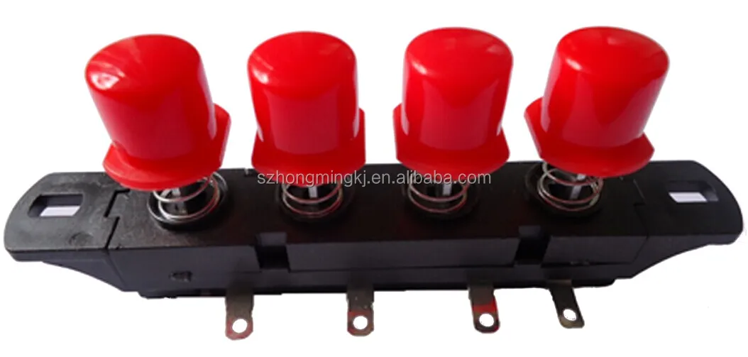 4-Position Electronic Brass Plastic Push Button Switch 250v Max Ceiling Oscillating Fan Home Appliance Parts