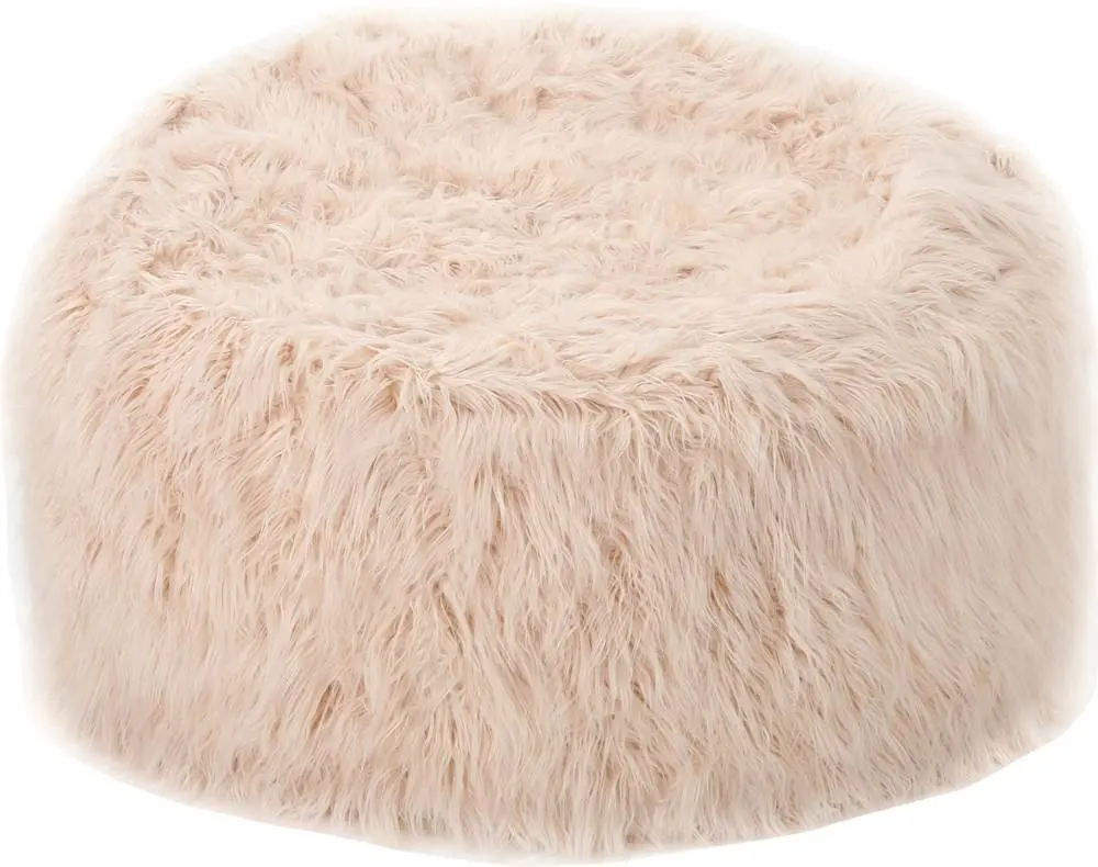 Luxury Indoor Faux Fur Fuzzy Pink Bean Bag Giant Bean Bag Chair