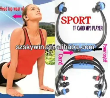 Новые спортивные MP3 проигрыватель Walkman с дизайн наушников/fm радио