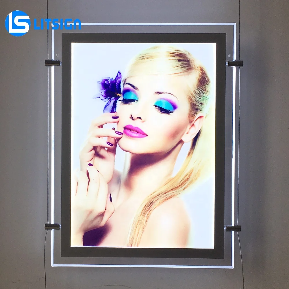 Technology Inventions 2019 Real Estate Advertising Sign Board Picture Hanging Kit Led Light Panel A4