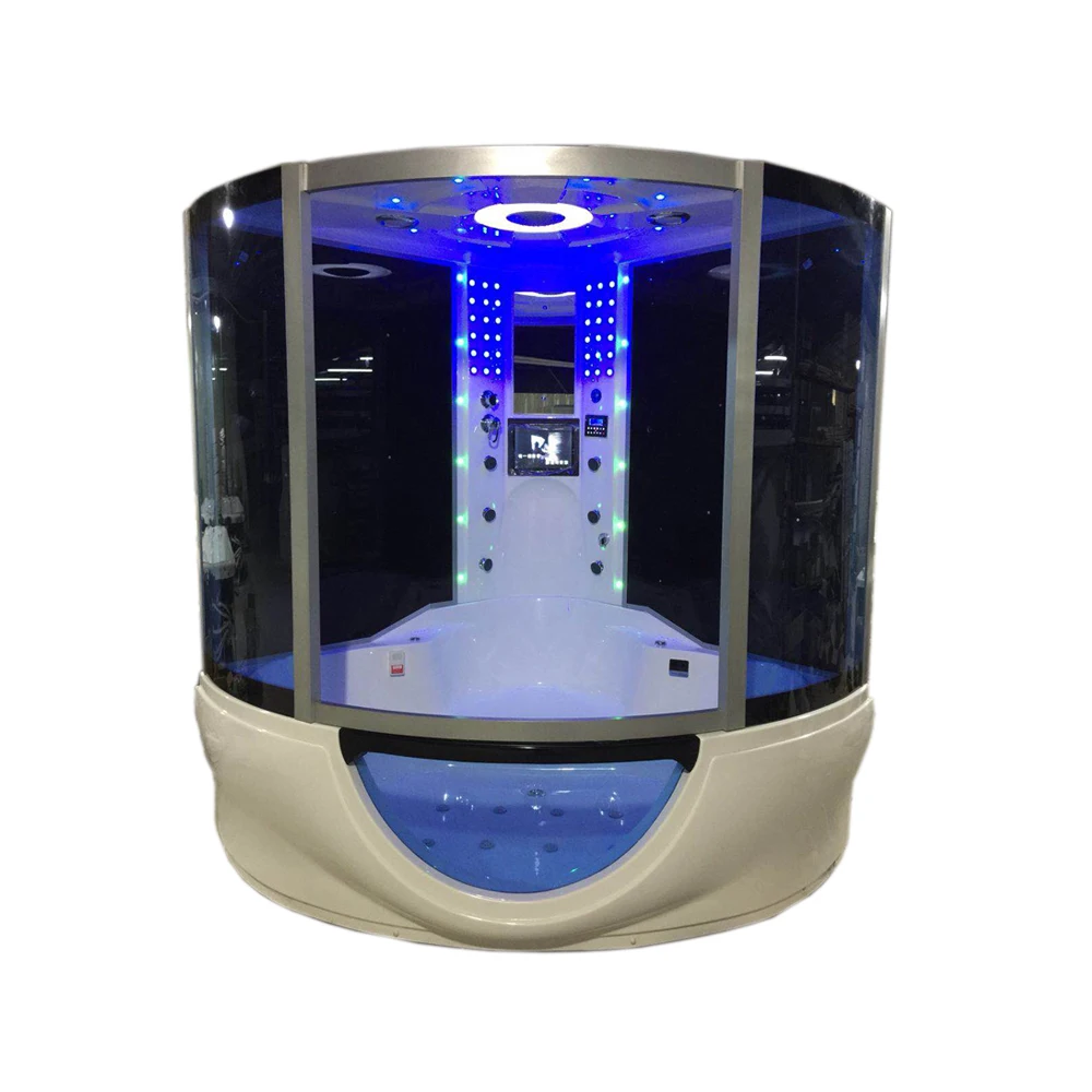 YOSA 電気スチームバス バスルーム用レッドスチームシャワー & ジェットバス、現代的なデザイン
