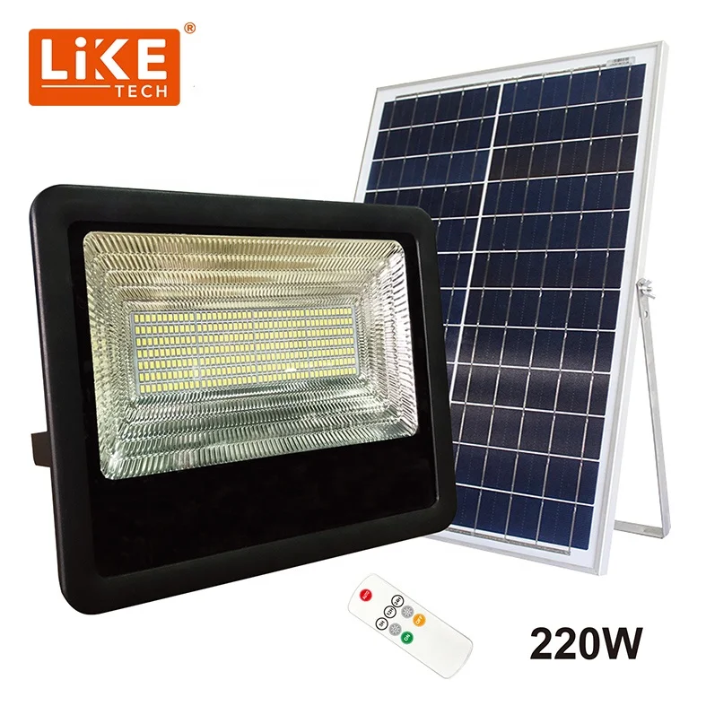 LikeTech Solar Flood Light 1000W 300W 220W optional customization according to your needs professional projects for government