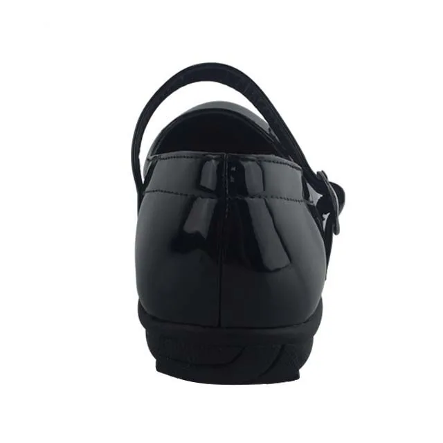 
 Greatshoe оптовая продажа, Детская школьная повседневная обувь для девочек, черная кожаная школьная обувь  