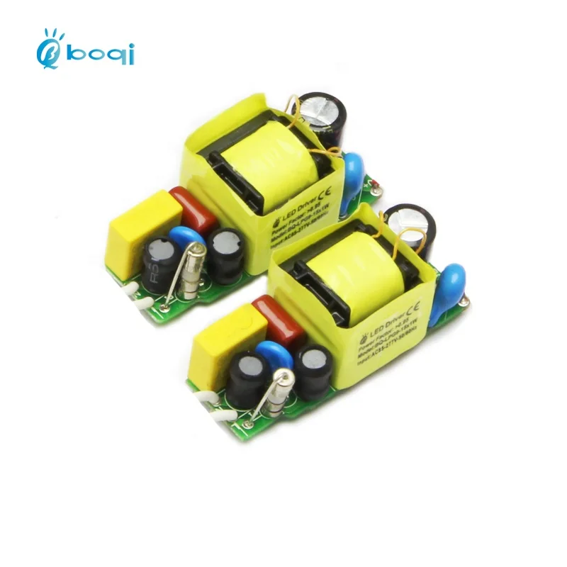 Boqi Open Frame Pcb Led Driver 15w 300ma Constant Current Led Driver 9w 10w 12w 15w for Led Bulb