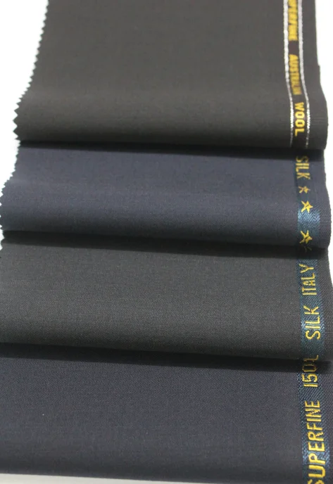 High Yarn Count Doeskin Wool Fabrics for High Quality Regular Ready to Ship Merino Worsted Material