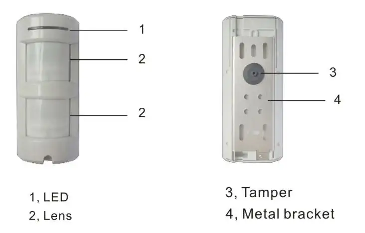 Dual Sensor Outdoor PIR Motion Detector Infrared PIR and Microwave Motion Sensor for Home Security Alarm System