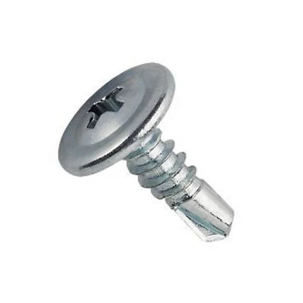 Customize Painted White Zinc Plated Wafer Truss Head Self Drilling Screw