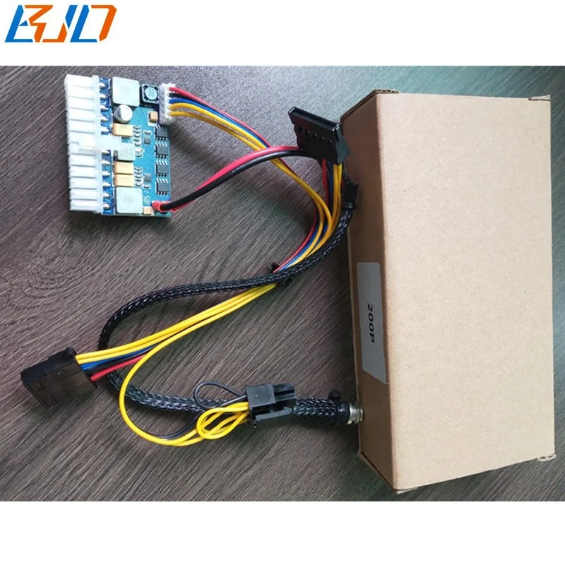 LD-200W DC-ATX Netzteilmodul 19V – Lüfterlos, Mit 24Pin ATX & SATA Kabel Für Mini-ITX PC