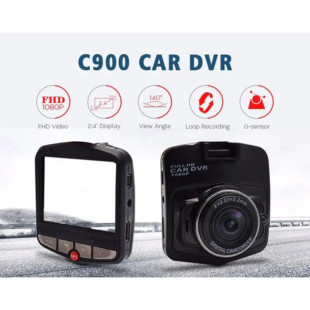 Goodts Dash Cam 1080p FHD Car Camera Recorder 2.45 Inch LCD Screen 170°wide  Angl for sale online