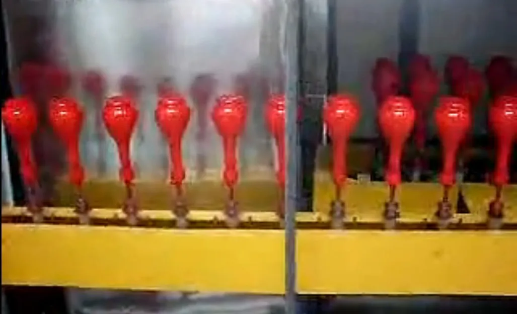 high temperature automatic glass bottle spray coating machine