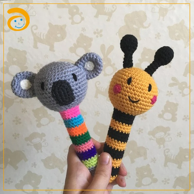 
 Детская игрушка-погремушка ручной работы, шейкер, прорезыватель со слоном  