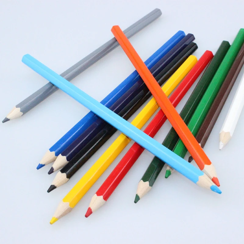 Natural Wooden Coloured Pencil 12 Color Pencils Set with Box