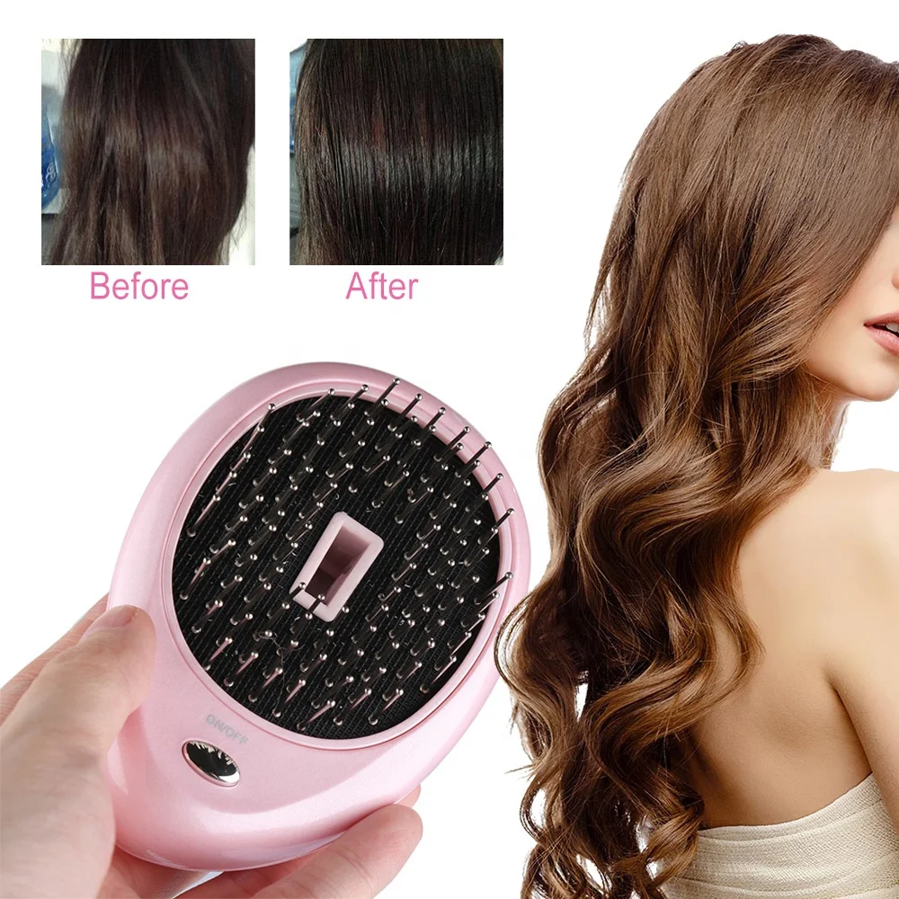 Portable Electric Ionic Hair Brush, Scalp Massaging Caring Brush Vibration  Massage Comb Hair Brush