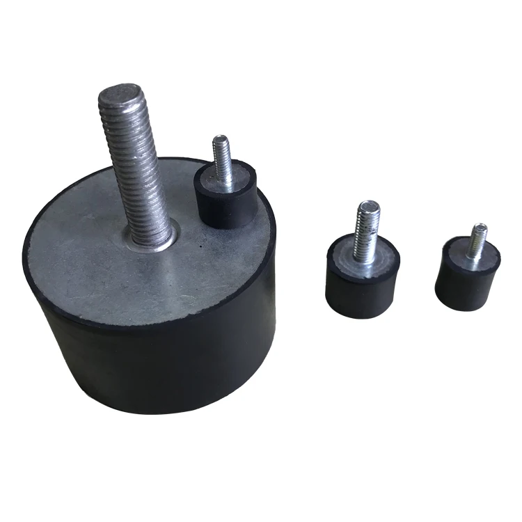 Kit De 4 Tampons Antivibration Caoutchouc/métal - Choix Filetage M5 M6 M8
