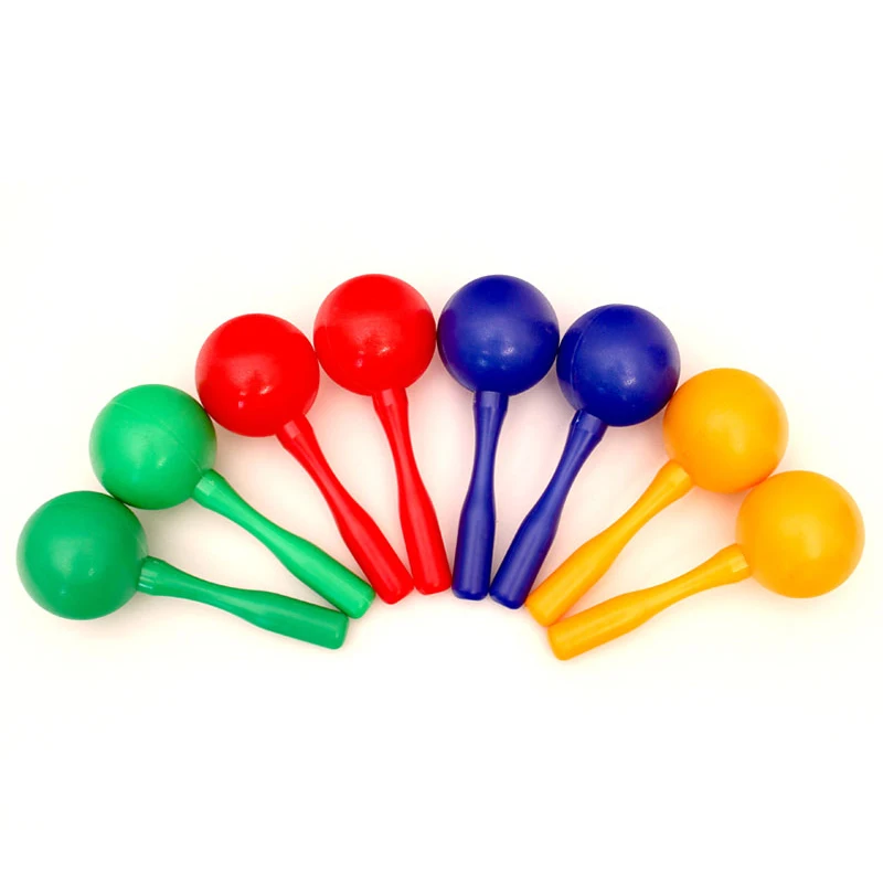 Музыкальные инструменты-погремушки музыкальные Обучающие игрушки Пластиковые Maracas для детей