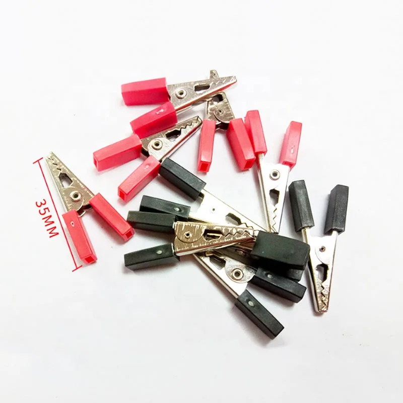 35 мм электрические зажимы типа «крокодил» красные черные для