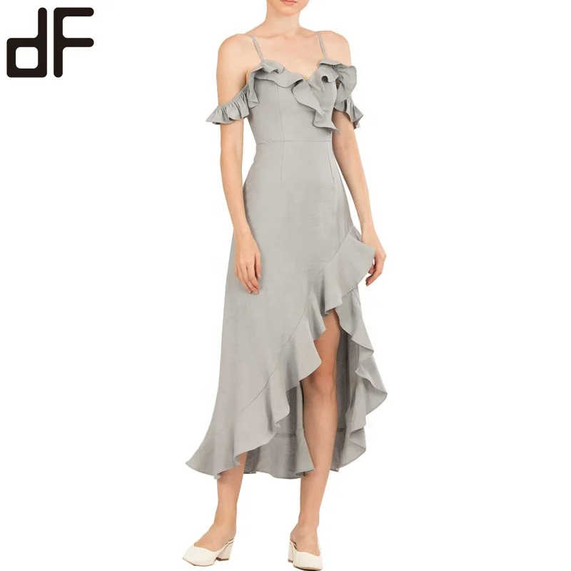 korean ruffle dress