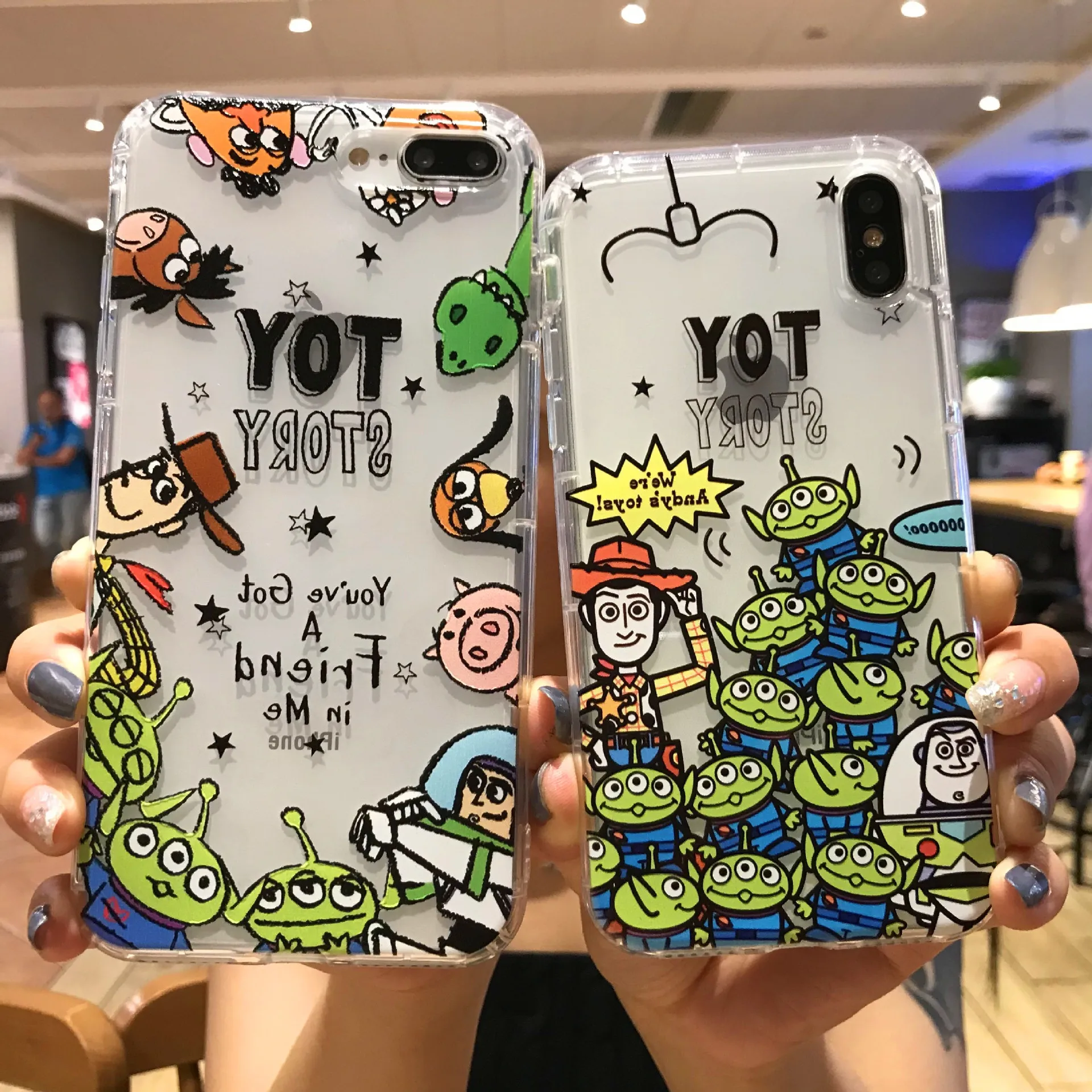 transparent soft gel toy story case for iphone x xs max xr 6 6s