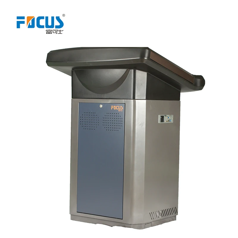 Focus S700 Digital Interactive Podium with Audio Power Amplifier Speaker Smart Lectern Teaching Rostrum with Monitor