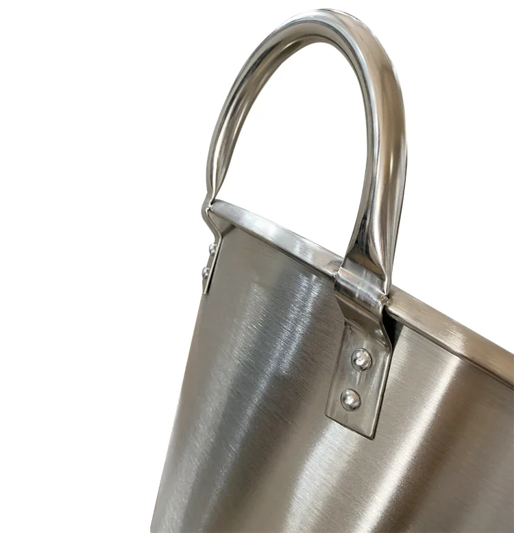 Mexican Cazo Stainless Steel Large Deep Pot for Multi-Purpose Cooking