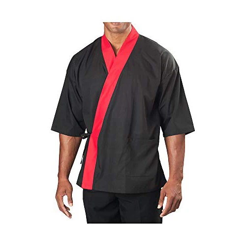 Высококачественное японское пальто шеф-повара суши из полиэстера и хлопка на заказ, одежда шеф-повара