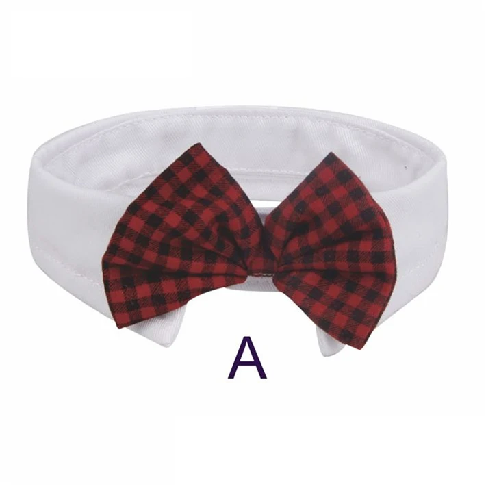 Милый клетчатый Bowknot Pet Puppy Dog