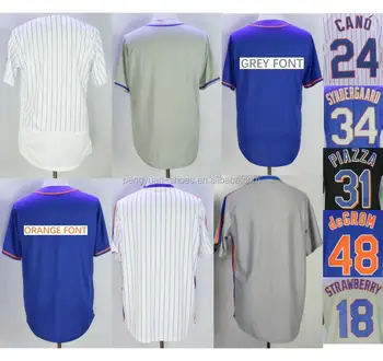 Men's New York Mets Jacob Degrom Darryl Strawberry Baseball Jersey - China  Sport Wear and Basketball Jersey price