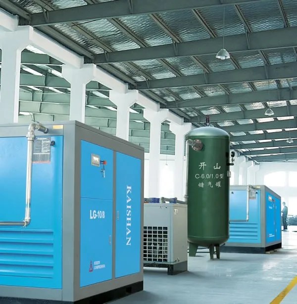 Economical Working Costs Low Noise 8 bar Rotary Screw Industrial air Compressors