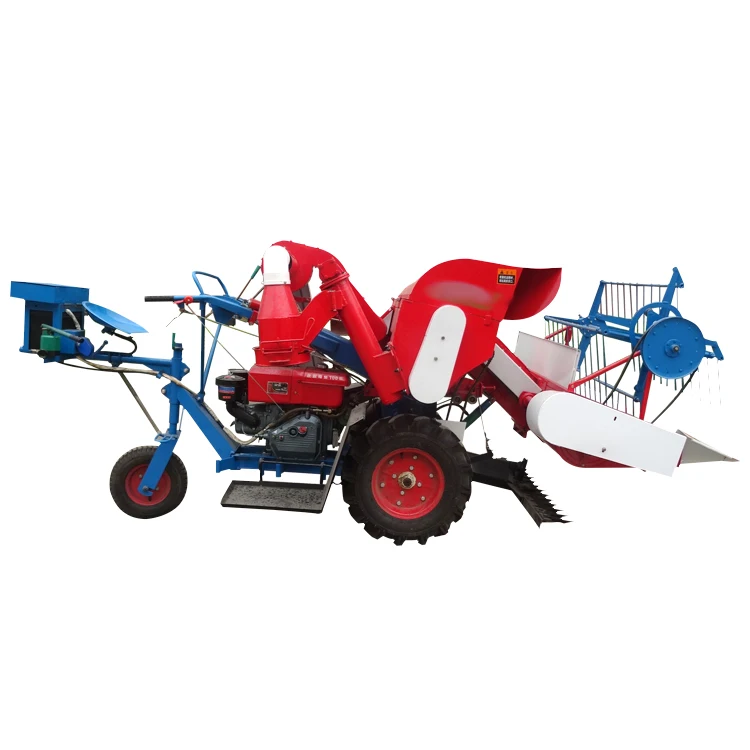 Newest Factory Price Mini Combine Harvester Wheel Type Rice Harvester