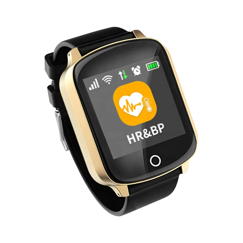 工厂oem d200智能跟踪定位器心率监测器防水老年gps跟踪手表老年人