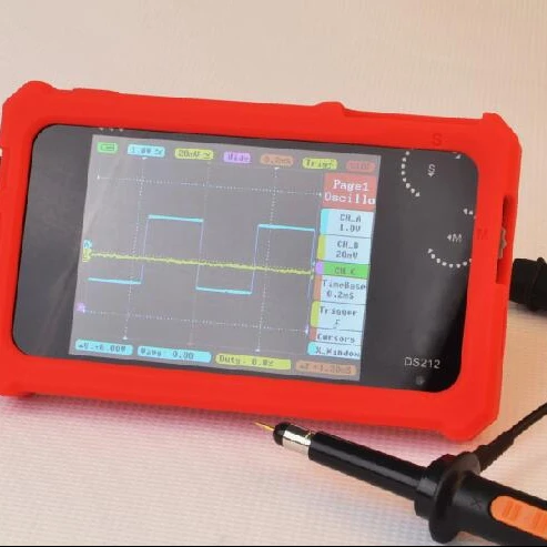 DS212 Case Silicone Protective Case with Ring Stand for DS212 Mini Digital Oscilloscope DS212 Case Silicone Protective Case with Ring Stand for DS212 Mini Digital Oscilloscope