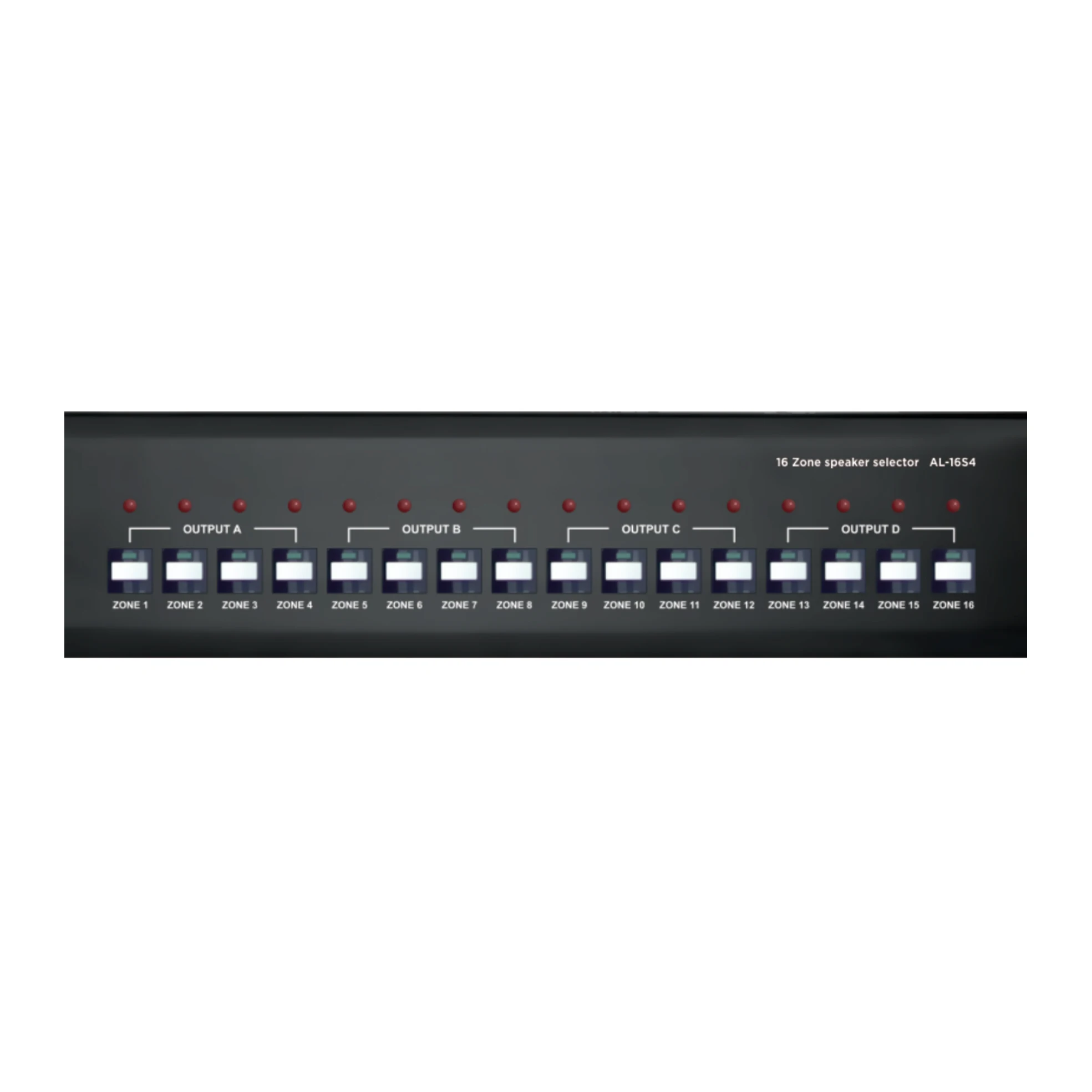 Lucky Tone Analog Public Address System Controls 16 Zone Speaker Selector for Zone Paging
