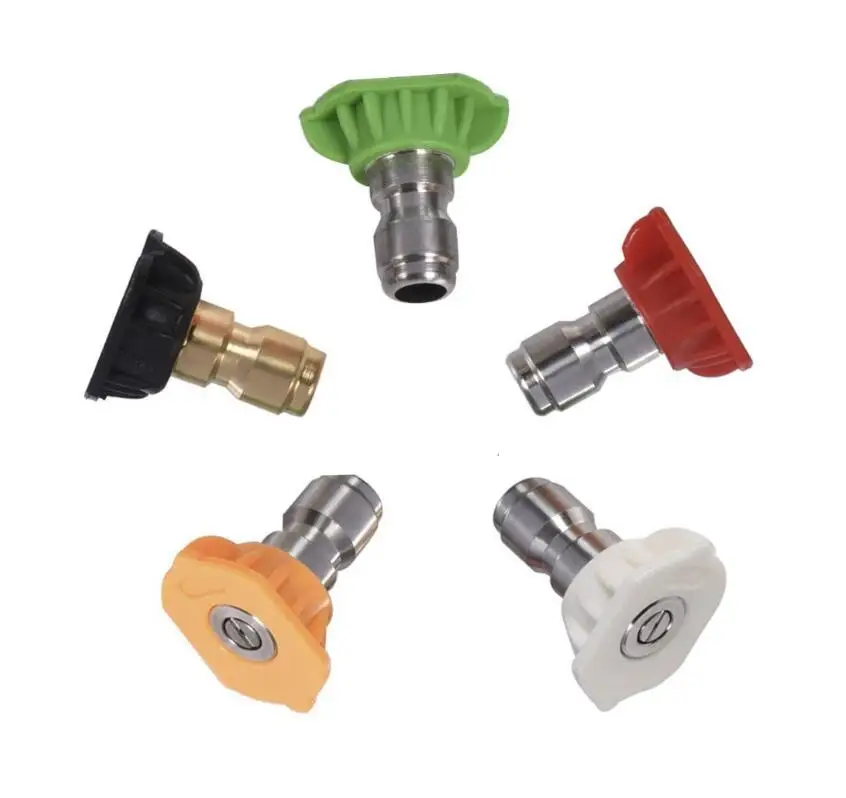 
Насадки для мойки высокого давления BISON (Китай), 1/4 дюйма, 5 шт. в упаковке, 2,5 GPM, насадки с несколькими степенями 