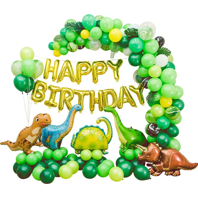 New Children Creative Party Background Wall Dinosaur Theme Baby Birthday  Green Forest Balloon Decoration - Buy Forest Balloon Decoration,Green  Forest Balloon Decoration,Birthday Green Forest Balloon Decoration Product  on 