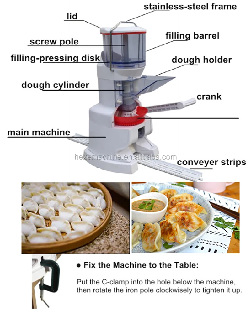 Plastic Manual 2 In 1 Dumpling Samosa Maker Momos Maker Machine