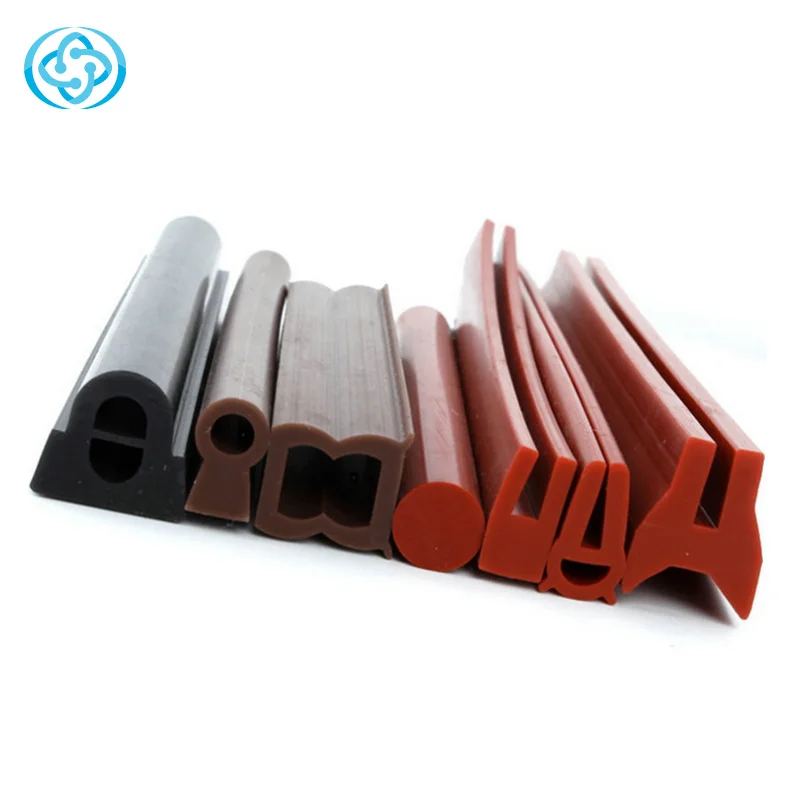 Silicone Rubber Profile Heat Resistant Colorful Solid YT-0801 Series 6-12 Mpa 30~80 Shore Mouldings -50 to 250 CN SHN Yotile