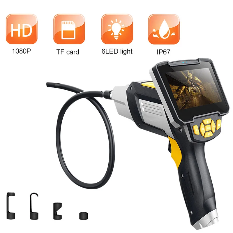 Handheld Inspection Camera System Recording Endoscope for Car Repair