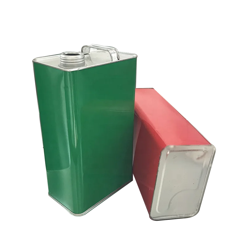 1 Gallon Square Tin Oil Can Square Tin Can  Square With Screw Cap For Chemical Use