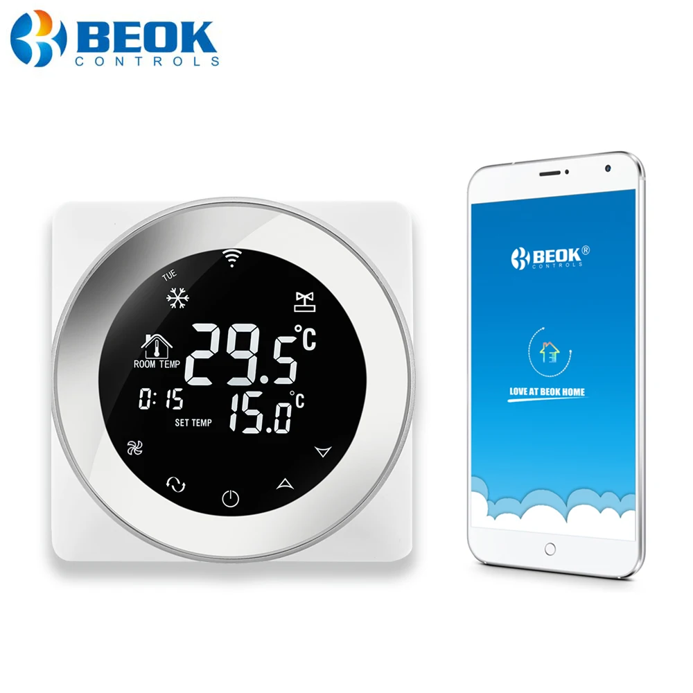 Beok термостат. Xiaomi heatcold Smart Air Conditioner thermostat Silver (th125a).