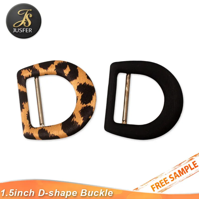 D Shape Fabric Self Covered Belt Buckle for Coat Belt