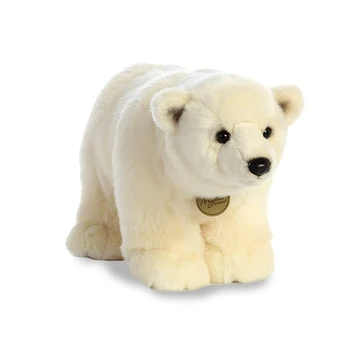 White 16" Stuffed Animals Polar Bear Standing Plush Toys